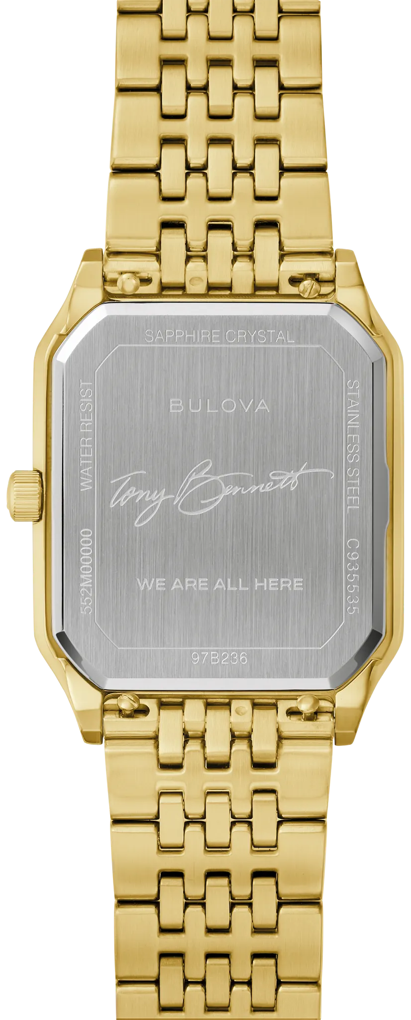 アンドウェラ/セカンド Silver-Tone Dial Stainless Steel Bracelet We Are All Here 97B236